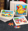 Wooden 9 Cartoon Traffic Animal Puzzle Early Learning Cognitive Sampling Sports Hot Sale Small Commodity Children's Toys