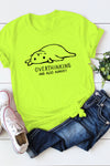 Spot goods! Wish eBay hot European and American casual cute women's t-shirt easy cat round neck short-sleeved female t