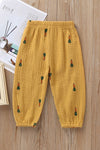 autumn new children's trousers playful and cute pattern soft skin-friendly trousers exclusively for foreign trade