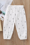 autumn new children's trousers playful and cute pattern soft skin-friendly trousers exclusively for foreign trade