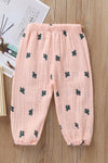 autumn new children's trousers playful and cute pattern soft skin-friendly trousers exclusively for foreign trade