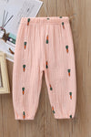 autumn new children's trousers playful and cute pattern soft skin-friendly trousers exclusively for foreign trade