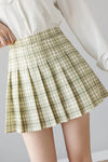 Pleated skirt female spring and summer 2021 new high waist black A word short skirt college wind autumn winter plaid half length skirt manufacturer