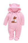 Baby bag foot clothes thickened dress winter cotton clothes autumn and winter, winter baby, climb, baby cotton clothes