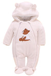 Baby bag foot clothes thickened dress winter cotton clothes autumn and winter, winter baby, climb, baby cotton clothes