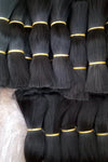 Fake sending spot matted fiberizable raw material high temperature wire uncovered processing hair black long straight hair wholesale