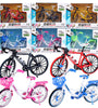 Cross-border creative 1: 8 alloy model simulation bicycle ornaments children's mini bicycle toys gift bicycle