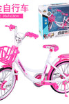 Cross-border creative 1: 8 alloy model simulation bicycle ornaments children's mini bicycle toys gift bicycle