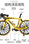 Cross-border creative 1: 8 alloy model simulation bicycle ornaments children's mini bicycle toys gift bicycle