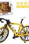 Cross-border creative 1: 8 alloy model simulation bicycle ornaments children's mini bicycle toys gift bicycle