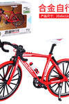 Cross-border creative 1: 8 alloy model simulation bicycle ornaments children's mini bicycle toys gift bicycle