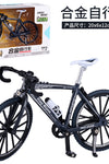 Cross-border creative 1: 8 alloy model simulation bicycle ornaments children's mini bicycle toys gift bicycle