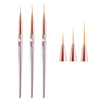 Cross-border Meijia Wire Pen 3 sets of rose gold plated rod painted brushed rubber color pen