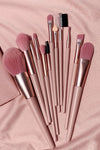 New 7 12 naked pink makeup brush set Nordic INS loose powder eye shadow brush beauty makeup tool spot