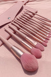 New 7 12 naked pink makeup brush set Nordic INS loose powder eye shadow brush beauty makeup tool spot