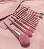 New 7 12 naked pink makeup brush set Nordic INS loose powder eye shadow brush beauty makeup tool spot