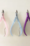 Factory spot Wholesale plastic handle dead leather pliers trencoune nail scissors a beautiful tool dead skin scissors