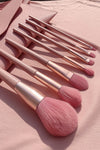 New 7 12 naked pink makeup brush set Nordic INS loose powder eye shadow brush beauty makeup tool spot