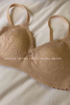 Metwo latex small underwear female French ultra-thin cup no steel ring sports pregnant women breastfeeding comfort bra lace