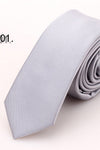 New fashion casual men's polyester wire tie high quality supplies men's light surface flat tie wholesale custom