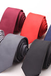 New fashion casual men's polyester wire tie high quality supplies men's light surface flat tie wholesale custom