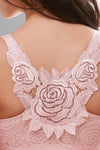 Last Day Buy 2 Get 1 Free ( Add 3 Pcs To Cart )--Rose Embroidery Front Closure Wirefree Bra