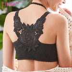 Last Day Buy 2 Get 1 Free ( Add 3 Pcs To Cart )--Rose Embroidery Front Closure Wirefree Bra