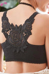 Last Day Buy 2 Get 1 Free ( Add 3 Pcs To Cart )--Rose Embroidery Front Closure Wirefree Bra