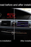 10Pcs 20cm Universal  Car Air Conditioner Outlet Decorative U Shape Moulding Trim Strips Decor Car Styling Accessories