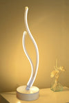 Acrylic Iron Curved Modern Spiral LED