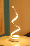 Acrylic Iron Curved Modern Spiral LED