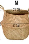 Seaweed Wicker Basket Rattan Hanging Flowerpot Flowerpot Dirty Clothes Dirty Clothes Basket Storage Basket   WF1015