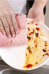 8PCS Microfiber Kitchen Towel Soft Absorbent Dish Towel Non-stick Oil Washing Kitchen Rag Tableware Household Cleaning Tools