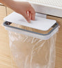 Portable Plastic Garbage Hanging Bag Kitchen Trash Storage Rack Bag Hook Scouring Pad Dry Shelf Holder Kitchen Organzier