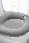 British Plug Toilet Seat Home Winter Thickened Fleece Heating Pad Winter Fleece-Lined Four Seasons Universal Waterproof Toilet