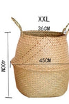 Seaweed Wicker Basket Rattan Hanging Flowerpot Flowerpot Dirty Clothes Dirty Clothes Basket Storage Basket   WF1015