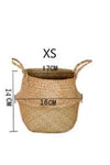 Seaweed Wicker Basket Rattan Hanging Flowerpot Flowerpot Dirty Clothes Dirty Clothes Basket Storage Basket   WF1015