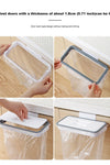 Portable Plastic Garbage Hanging Bag Kitchen Trash Storage Rack Bag Hook Scouring Pad Dry Shelf Holder Kitchen Organzier