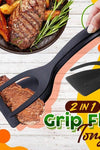 2 In 1 Grip Flip Tongs Egg Tongs French Toast Pancake Egg Clamp Omelet Kitchen Accessories