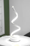 Acrylic Iron Curved Modern Spiral LED