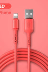 USB Cable For iPhone 12 11 Pro Max X XR XS 8 7 6 6s 5 5s Fast Data Charging Charger USB Wire Cord Liquid Silicone Cable 1/1.5/2M