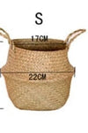 Seaweed Wicker Basket Rattan Hanging Flowerpot Flowerpot Dirty Clothes Dirty Clothes Basket Storage Basket   WF1015