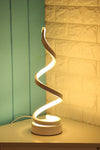 Acrylic Iron Curved Modern Spiral LED