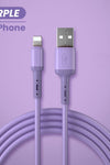 USB Cable For iPhone 12 11 Pro Max X XR XS 8 7 6 6s 5 5s Fast Data Charging Charger USB Wire Cord Liquid Silicone Cable 1/1.5/2M