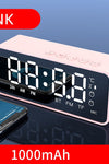 Wireless Bluetooth Speaker Small Mini Alarm Clock Portable Cannon Mini Voice Broadcast the Card Instert Vehicular Audio System