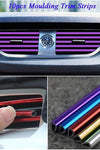 10Pcs 20cm Universal  Car Air Conditioner Outlet Decorative U Shape Moulding Trim Strips Decor Car Styling Accessories