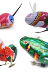 Children's nostalgic classic toy iron frog jumping frog Iron pocket cock adult nostalgic hair strip small toys wholesale