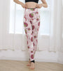 Autumn and winter new 700 grams of sheep, composite positioning leggings fruit love plus velvet thick waist tied women