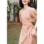 New silk silk dress 2021 summer women's high waist slim floral skirt temperament long dress