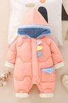 Autumn and winter clothes baby lingerie down jacket newborn out of clothing climbing climb baby plus velvet thickened clothes